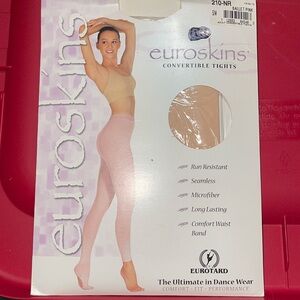 - New Euroskins adult pink convertible tights